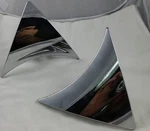 Ferretti Wheels Chrome Custom Center Cap Inserts Set Of 2 #STW-145-C/TR360 Used. Price: $59.00.