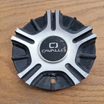 Cavallo Custom Wheel Center Cap, Black And Silver, Part Number C-5491-1 01 Used. Price: $59.95.