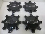 Chevy Silverado 2500 / 3500 24-26 Black Center Caps Set 85545880 Oem Used. Price: $175.00.