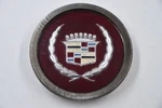 Cadillac Chrome Red W/ Wreath & Crest Wheel Center Cap Hub NIABS6736 Used. Price: $20.00.