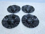 Menzari MSC-05-SUV-CA Custom Alloy Wheel Bolt On Black Center Cap Set #2I-1 Used. Price: $175.00.