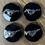 2 1/8" Ford Mustang, Mach-e Black Center Cap #FR3Z1130C Set New. Price: $49.99.