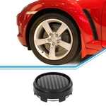Wheel Center Caps 66MM Black 1 Pc With Carbon Fiber Pattern Sticker New. Price: $15.19.
