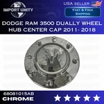 1X Chrome Front Center Hub Cap 68081010AB Fits For 2011-18 Dodge Ram 3500 Dually New. Price: $78.99.
