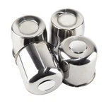 4PCS 5.15" Stainless Steel Trailer Wheel Center Caps For Truck Suv Rv Chrome New. Price: $79.49.