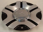 Starr Wheels Silver / Black Custom Center Caps # CAP-038 New. Price: $35.00.