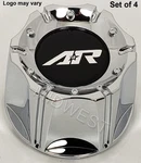 Set Of New 1342100016 Chrome American Racing Snap Wheel Rim Center Caps. Price: $96.00.