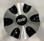 Ave Wheel Center Cap Part # M-705BK01 Black & Silver Machined Metal Cover Used. Price: $48.00.