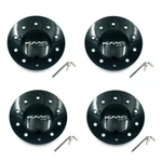 Set Of 4 Kmc 677 D2 Gloss Black Wheel Center Hub Cap For All Sizes New. Price: $112.60.