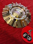 X1 Greed $$$ Custom 6-7/8" Chrome Wheel Center Aftermarket #042-2295-CAP Used. Price: $179.88.