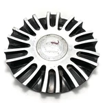 Mystikol Wheels Machined & Black Center Hub Cap 7" Od C-014 After Market Used. Price: $56.00.