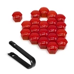 Qqwd 20PCS Lug Nut Covers, Hexagonal Wheel Bolt Caps, 19MM, Red New. Price: $11.59.