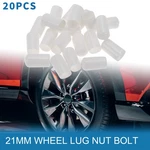 20PCS Pvc 21MM Outer Wheel Lug Nut Bolt White New. Price: $18.99.
