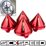 4 Pc Spiked Center Caps For AVID1 Jnc Esr Xxr Wheels/rims Red P13 New. Price: $93.40.