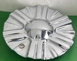 Hero Luxury Chrome Custom Wheel Center # 606-24-CAP LG0609-63 Remanufactured. Price: $90.00.