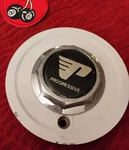 Progressive Prime Sendel #33 #DW00134 6-5/8" White Aluminum Wheel Center Cap Used. Price: $89.88.