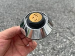 Enkei Custom Wheel Center Chrome Finish Gold Logo CC-046 CAP22B Used. Price: $13.95.