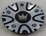 Mazzi Wheels Silver Gloss Black Custom Center Cap # C10351B /12112085F-4 Used. Price: $49.39.