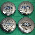 4-VINTAGE Cragar Ss Center Set Cragers Chrome 3 1/4" Od, Mag Wheel Hub Used. Price: $78.85.