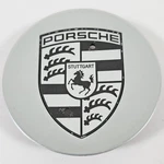 One Porsche Silver 3" Concave Center Cap PA6-M20+GF210 / 9P1.601.147 Used. Price: $29.99.