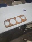 1969 Mustang Shelby Orig Deluxe Decor Dash Teak Woodgrain Gauge Panel Overlay Used. Price: $229.99.