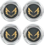 77-81 Firebird Wheel Center Caps Chrome W/ Gold And Metal Clip Set Of 4 New. Price: $104.02.