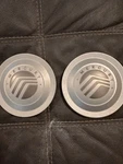 2) Mercury Grand Marque Silver Center Caps Used. Price: $25.00.