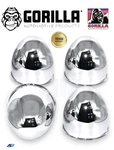 Set Of 4 Chrome Bullet Style Push Thru Gorilla 3.30" Od Wheel Center Cap HC216BT New. Price: $49.96.