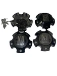 Xd Series Gloss Black Wheel Center Caps Set Of S057L120-H34-S140-16 Lug Used. Price: $124.99.
