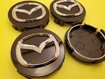 4 Mazda 56MM Black Wheel Center Caps 3/5/6, Miata, Rx 8, CX-3/5/7/9.. Remanufactured. Price: $27.83.