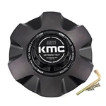 Kmc Satin Black Gray Center Cap 7-1/4"OD Open Closed For KM101 T1761790-2-M1 Used. Price: $73.76.