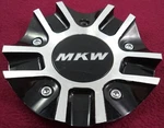 Mkw Wheels Silver / Gloss Black Metal Custom Center Cap # E85S158 (1) Used. Price: $59.95.