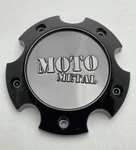 *used Moto Metal Gloss Black Wheel Center Cap No Screws T127L145-5-H42-S1-G. Price: $17.99.