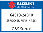 Suzuki Oem Part 64510-24B10 Sprocket, Rear (NT:68) New. Price: $575.92.
