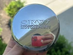 Motorsports Custom Wheel Center Cap Chrome Finish SRW-01 Used. Price: $12.95.