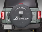 Bronco 2025 66, Opaque White Ink Spare 35 Inch Tire Cover New. Price: $112.50.