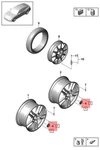 Genuine Porsche 2 718 Boxster Hub Cap Concave Multi-coloured 7L5601151OU7 New. Price: $85.59.