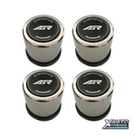 4XAMERICAN Racing Wheel Center Cap 2.65'' Stainless Push Thru Poly Logo 1266001S New. Price: $83.96.