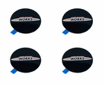 Genuine Mini Cooper John Works Wheel Center Cap Emblem Sticker Set Of 4 New. Price: $69.95.