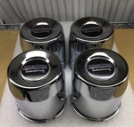 (4) American Racing 4.25" Diameter Push Thru Steel Chrome Center Caps New. Price: $132.00.