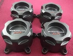 Walker Evans Racing Wheels Black Custom Center Caps Set Of 4 # WKR-9705SB Used. Price: $229.95.