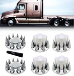 Torque Chrome Front And Rear Axle Complete Wheel Cover Set 33MM Spike Screw-o... New. Price: $205.79.