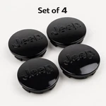 Jeep Set Of 4 Black 63MM Wheel Center Caps Grand Cherokee, Wrangler, Compass Remanufactured. Price: $18.99.