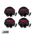 4 X Moto Metal Wheel Center Gloss Black W/ Red Lettering CAP-999GBR New. Price: $124.00.