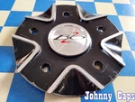 Bzo Wheels # 726-2210-AL Black & Silver Metal Center Cap 70 (qty. 1) Used. Price: $45.73.
