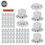 33MM Precision Lug Front & Rear Complete Chrome Hub Cover Semi Truck Wheel Kit New. Price: $110.08.