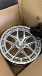 Vossen HFX-1 22X10.5 5X112 ET8 /super Deep Face 66.5 Silver Polished Wheel Used. Price: $2500.00.