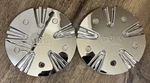 (2) Status Alloy Wheels Custom Center C597709 TL5977-2075+18+17-CAP Hubcaps Used. Price: $31.20.