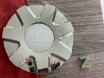 #z 1) Pacer Custom Chrome Center C707502CAP, CAP-783CF Used. Price: $69.95.