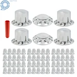 Caps And Lug Nut Covers Chrome Semi Truck Hub Wheel Axle Center New. Price: $118.26.